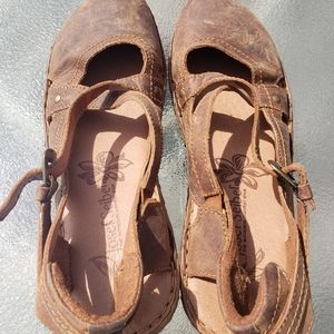 Josef Seibel slingback leather sandal.